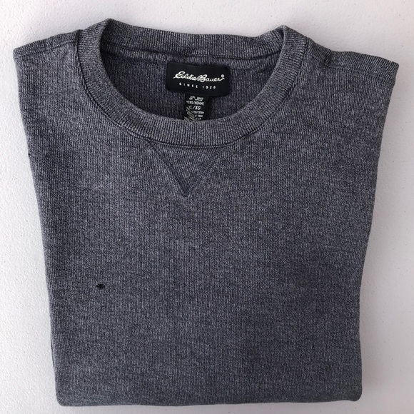 Eddie Bauer Gray Cotton Pullover - Picture 2 of 11